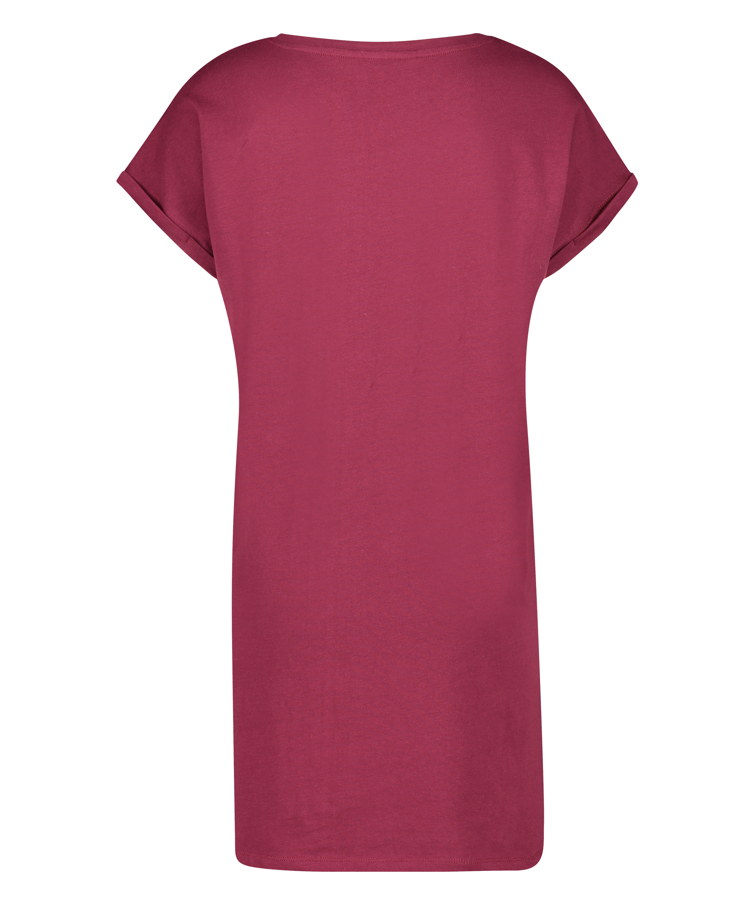 Nachthemd Ronde hals, Rood, main