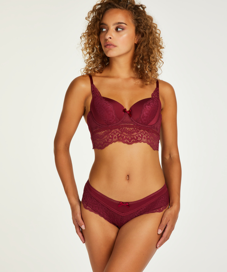 Slip br&eacute;silien Elise, Rouge