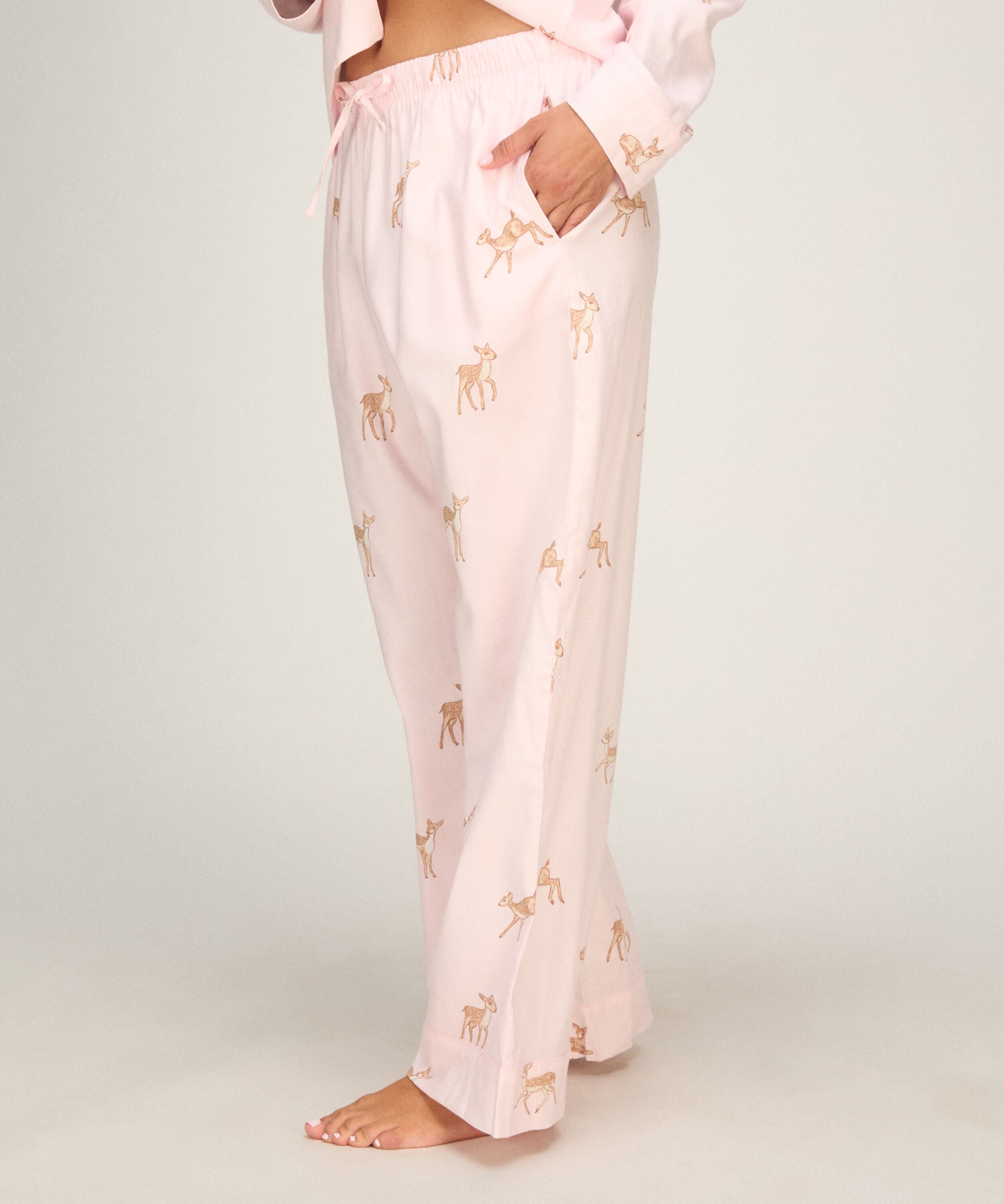 Pant Woven Deer, Roze Pant Woven Deer, Roze