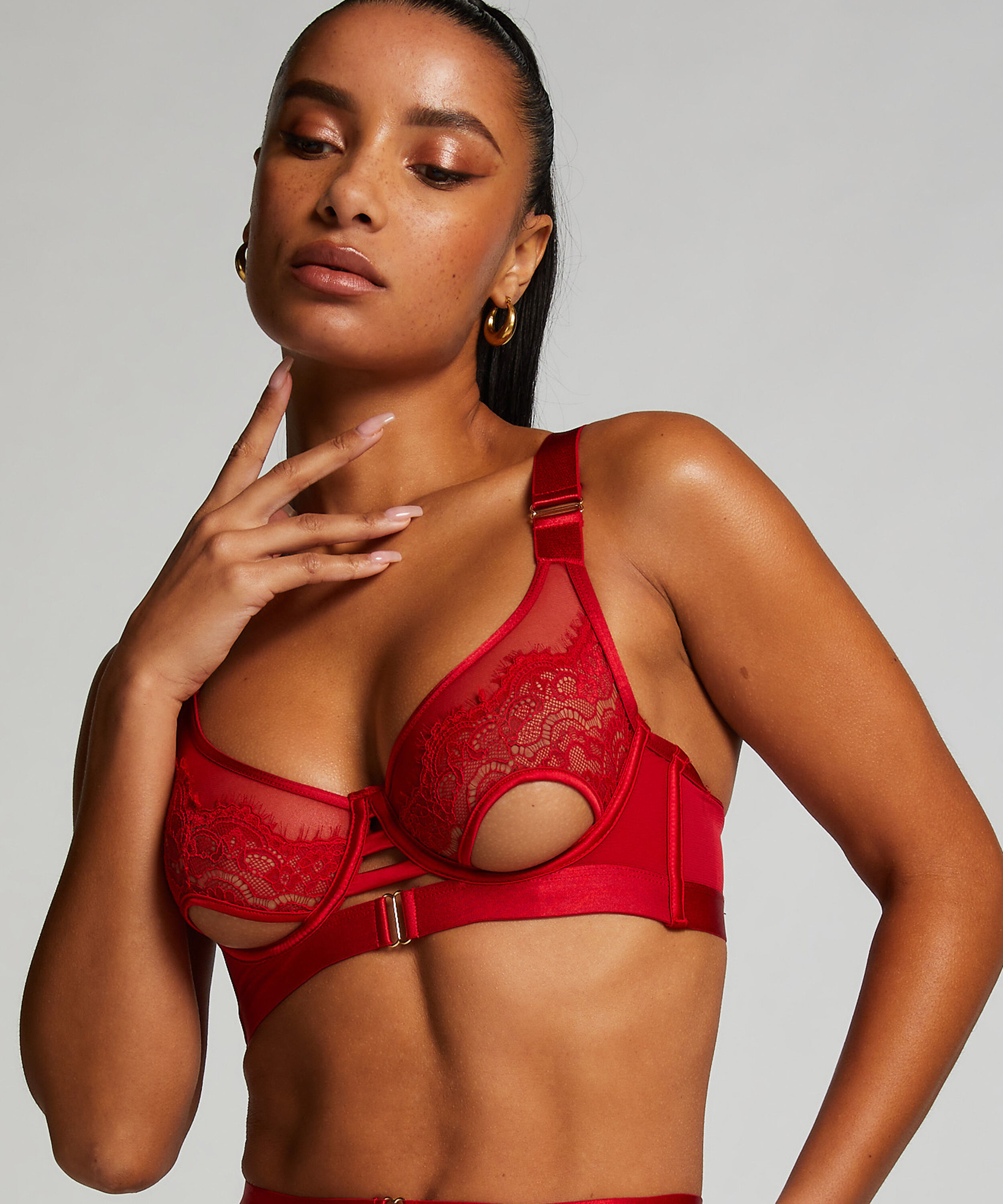 Soutien-gorge à armatures non-préformé Aurelia, Rouge