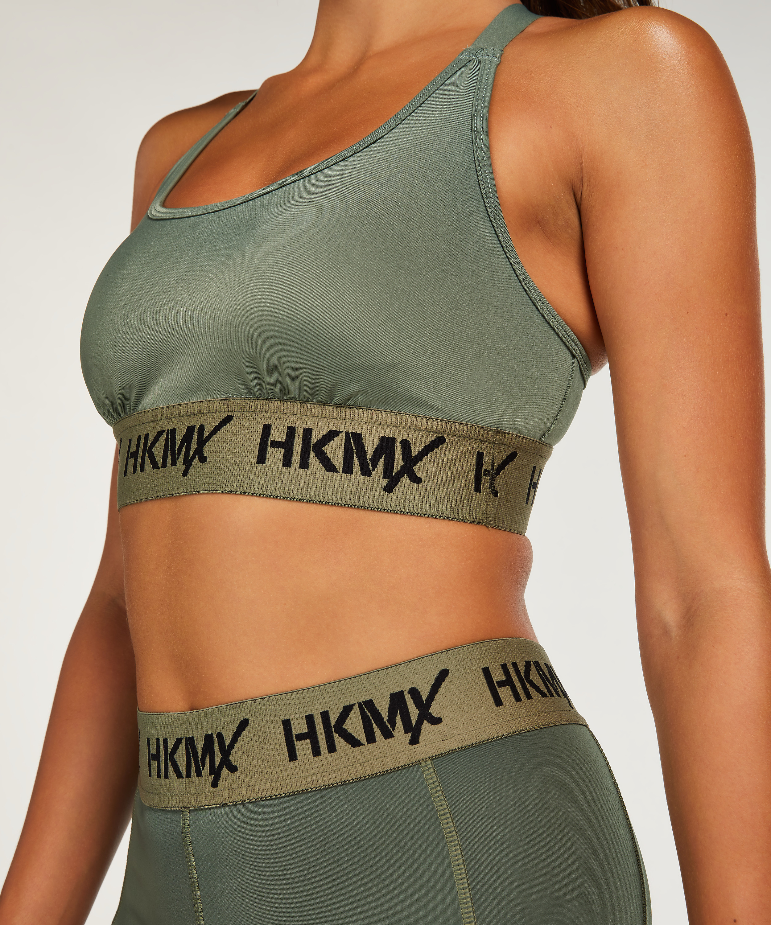 HKMX Soutien-gorge de sport The Crop Logo Level 1, Vert, main