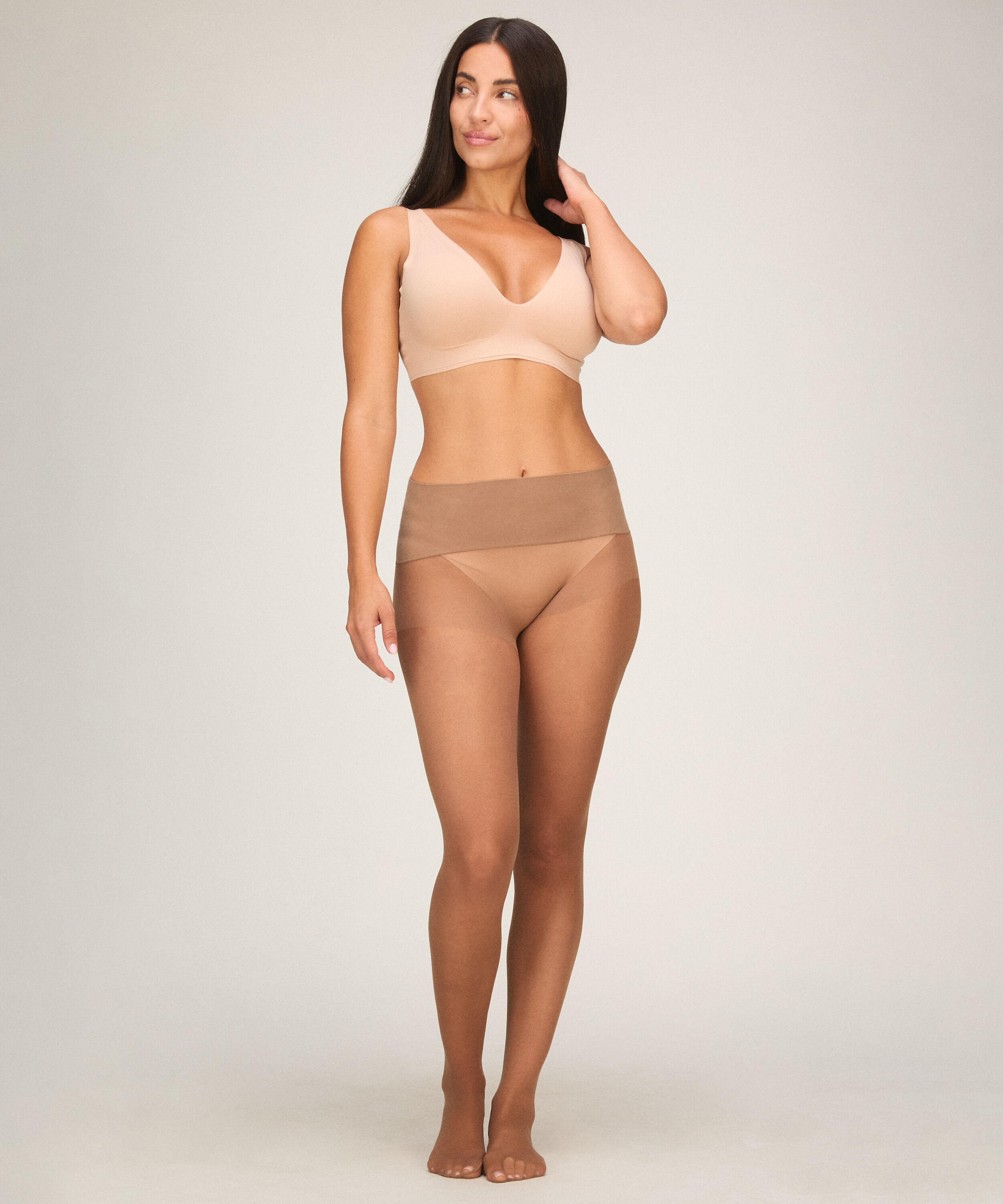 Tight 20 Denier Seamless Velvet Touch, Bruin