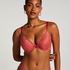 Soutien-gorge &agrave; armatures pr&eacute;form&eacute; push-up Marine, Rouge