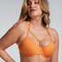 Bikinitop Scallop Lurex, Oranje