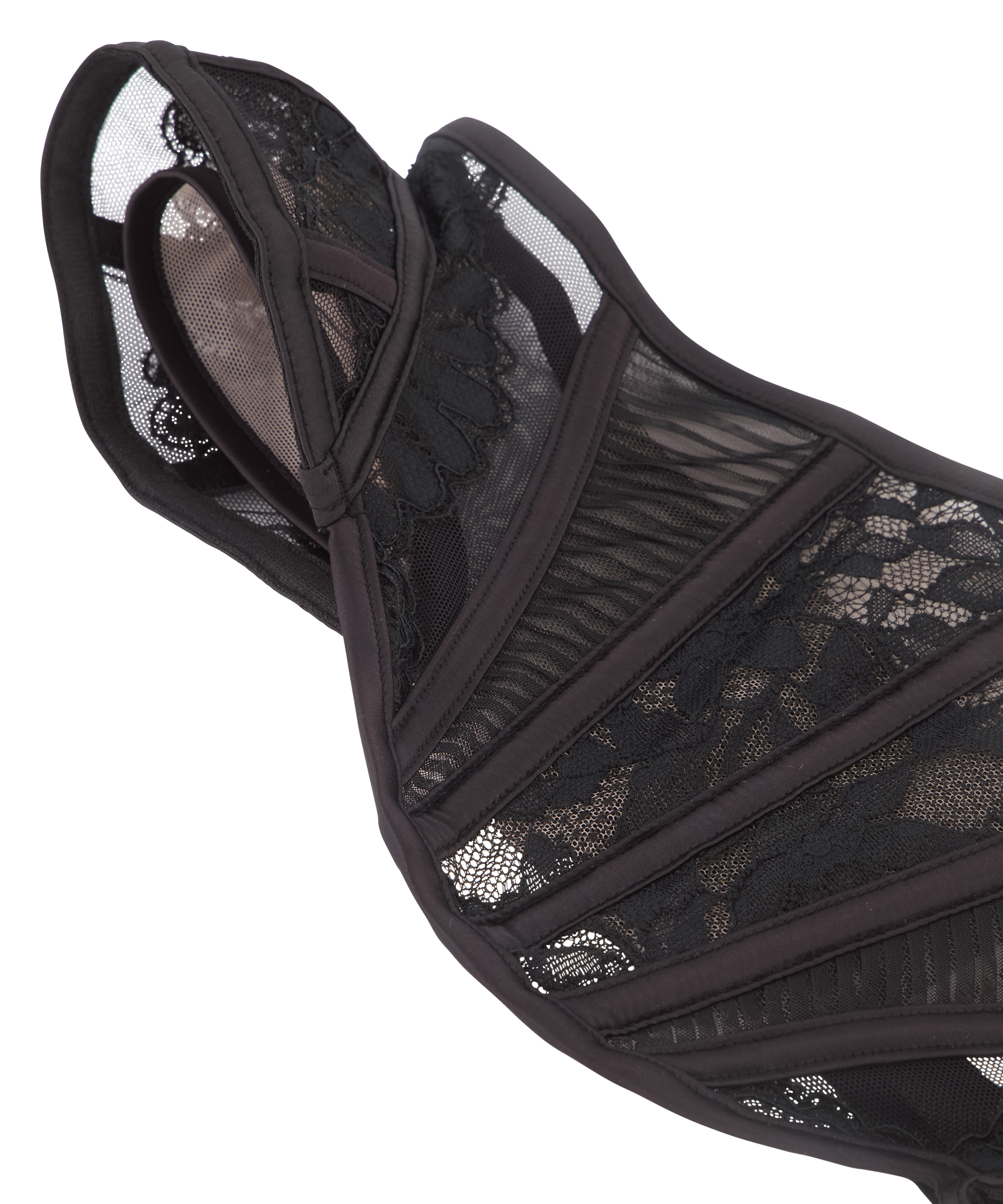 Corset taille de guêpe Antonia, Noir, main