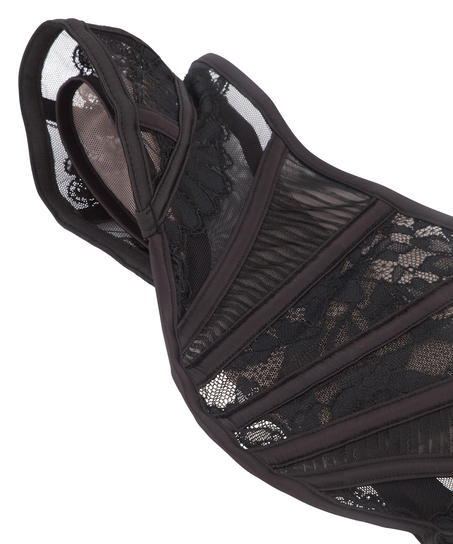 Corset taille de guêpe Antonia, Noir