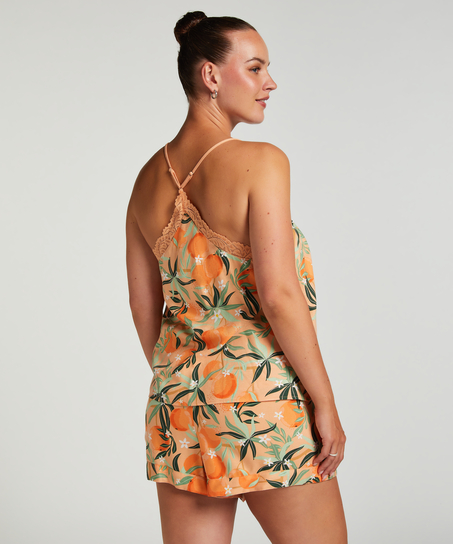 Cami top Woven Lace, Roze