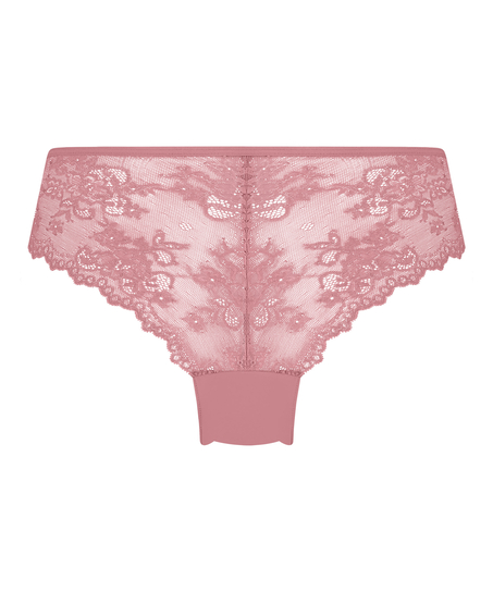 Invisible brazilian Lace Back, Roze