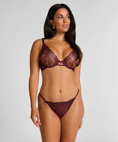 String taille haute Hollie, Pourpre