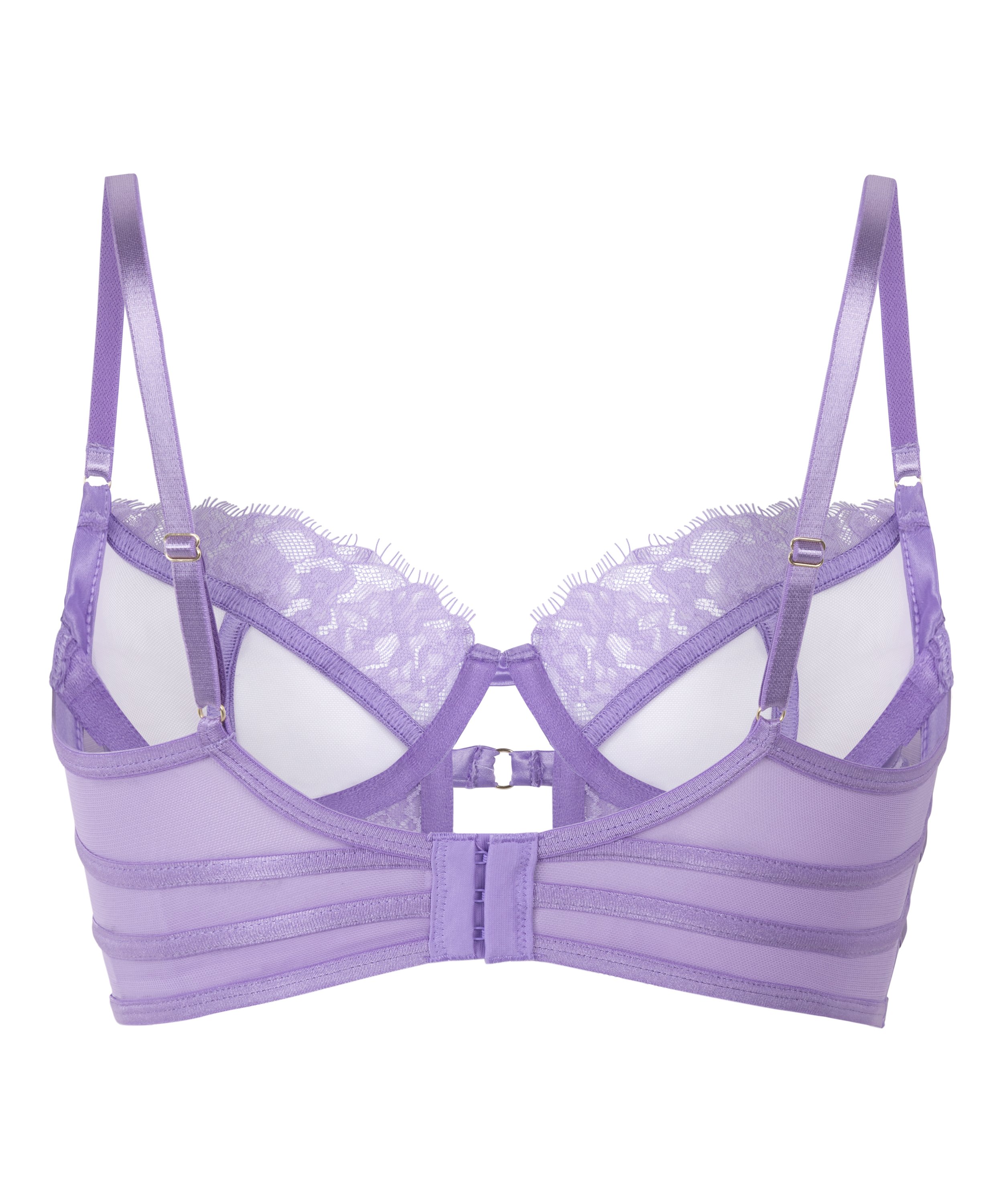 Soutien-gorge à armatures non-rembourré longline Nienke, Pourpre, main