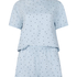 Pyjama en Coton, Bleu