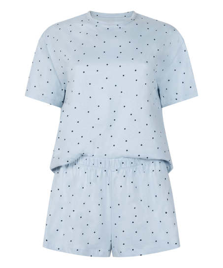 Pyjama en Coton, Bleu