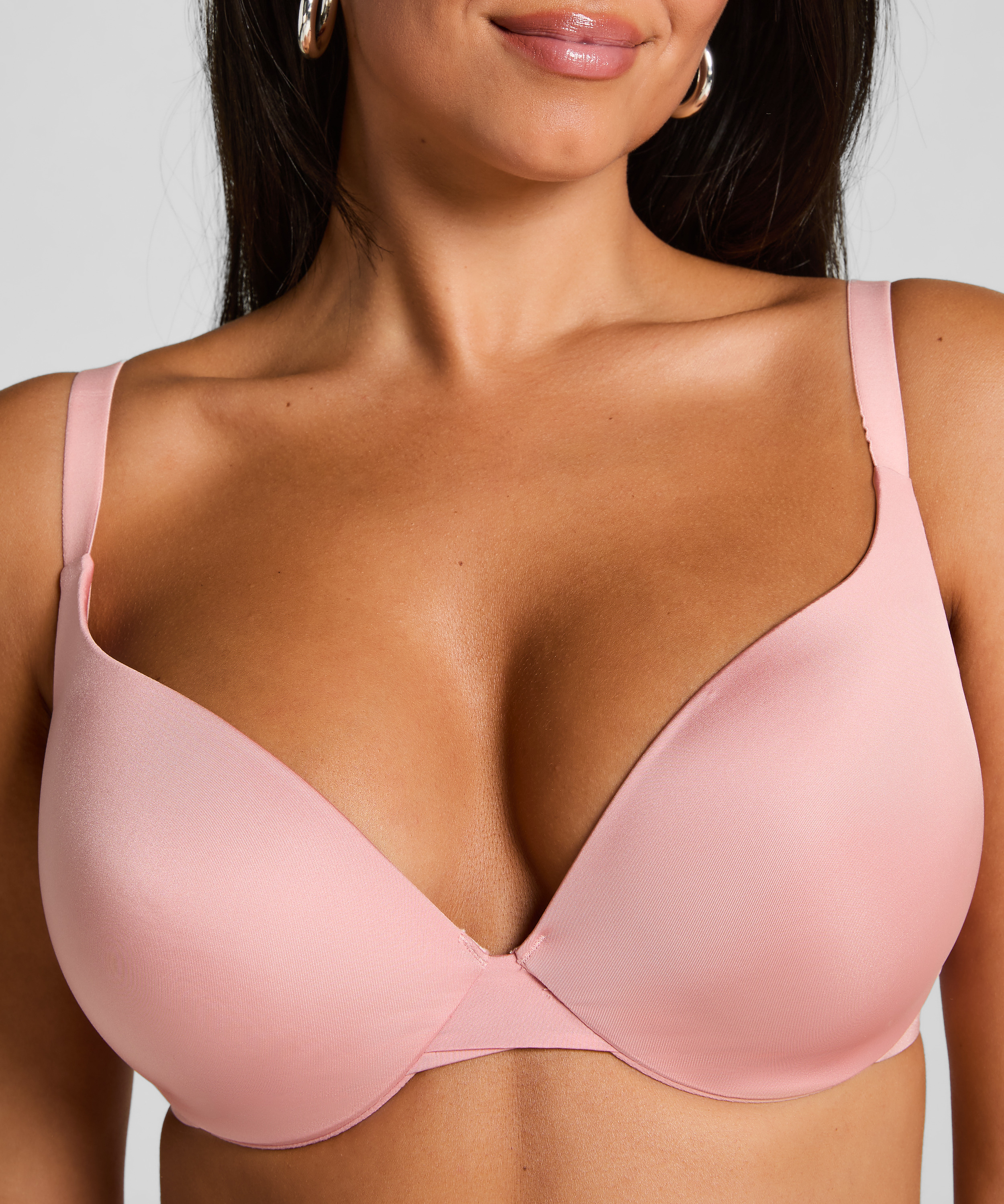 Voorgevormde push-up beugel bh Smooth, Roze, main