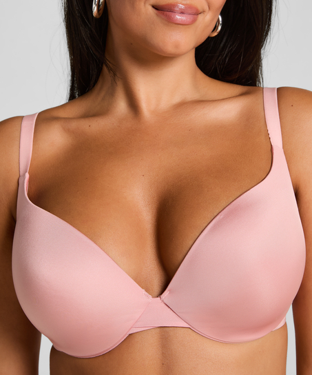 Voorgevormde push-up beugel bh Smooth, Roze