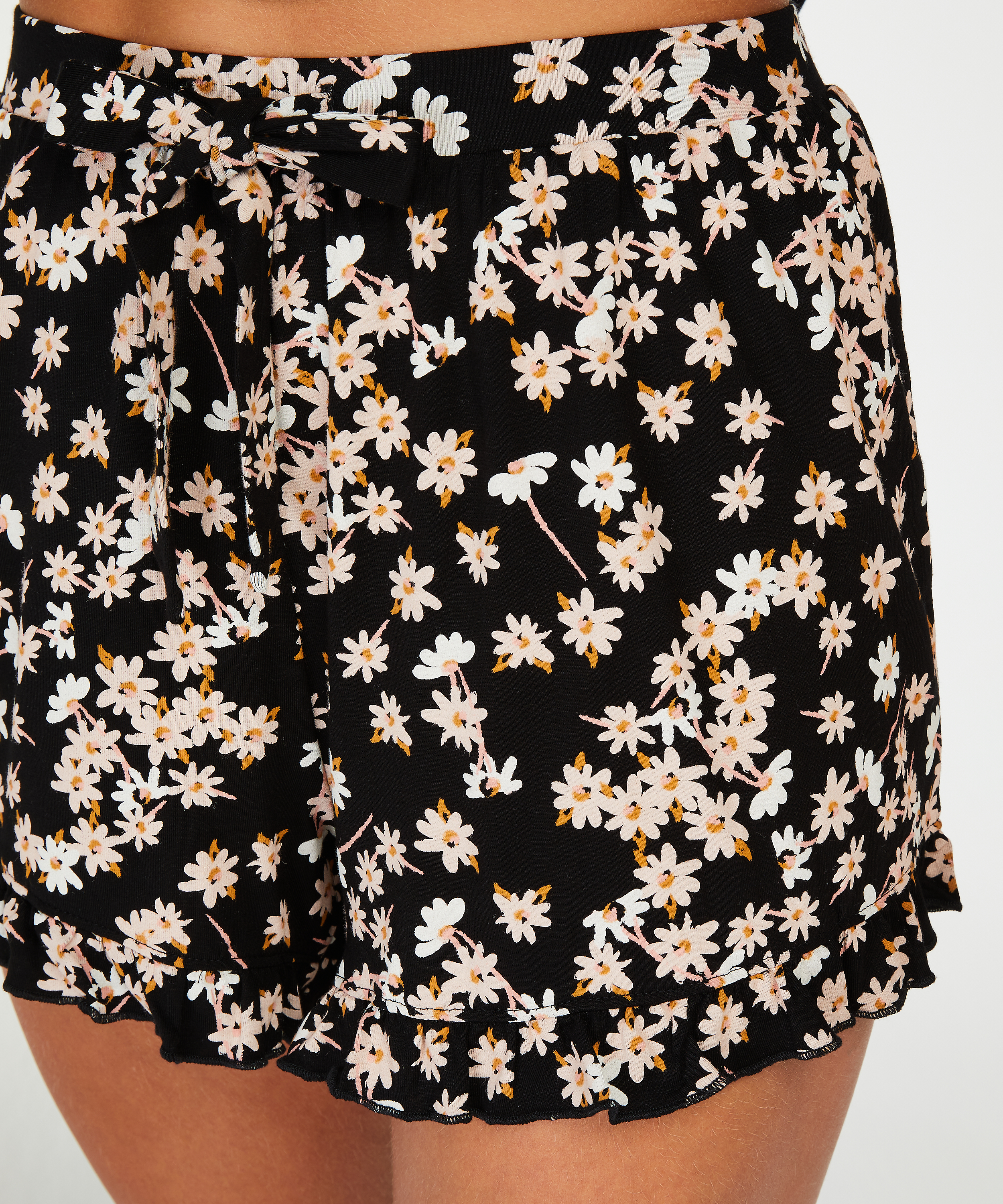 Korte pyjama set, Zwart, main