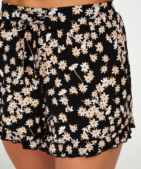 Korte pyjama set, Zwart