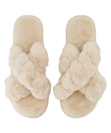 Chaussons Lia, Blanc