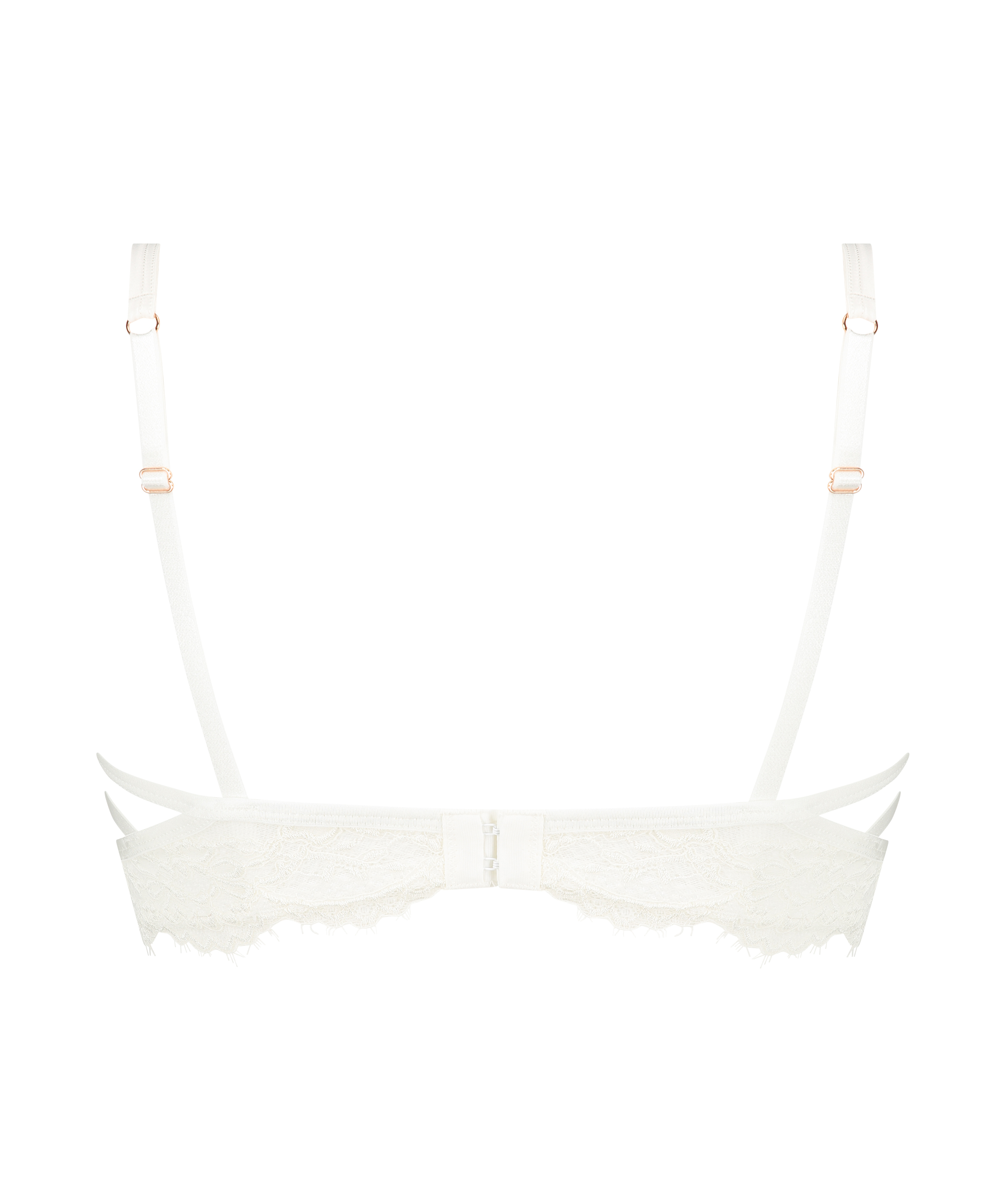 Soutien-gorge &agrave; armatures non-pr&eacute;form&eacute; longline Eve, Blanc, main