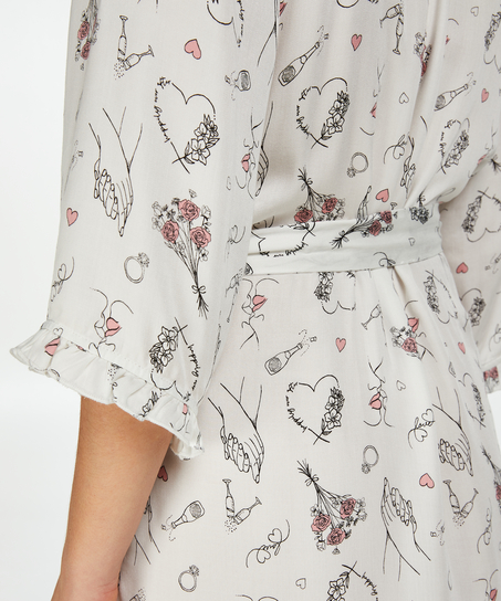 Kimono Bridal, Blanc