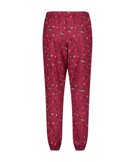 Petite Pyjamabroek Twill, Rood