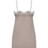 Slipdress Modal Lace, Bruin
