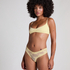 Slip br&eacute;silien V-shape mesh, Jaune