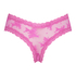 Brazilian V-shape mesh, Roze