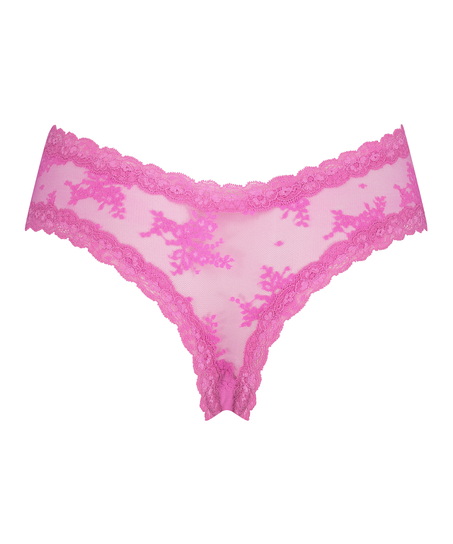 Brazilian V-shape mesh, Roze