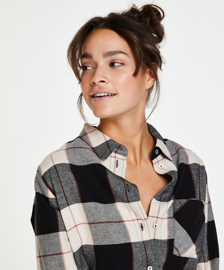 Lange mouwen Menshirt, Zwart