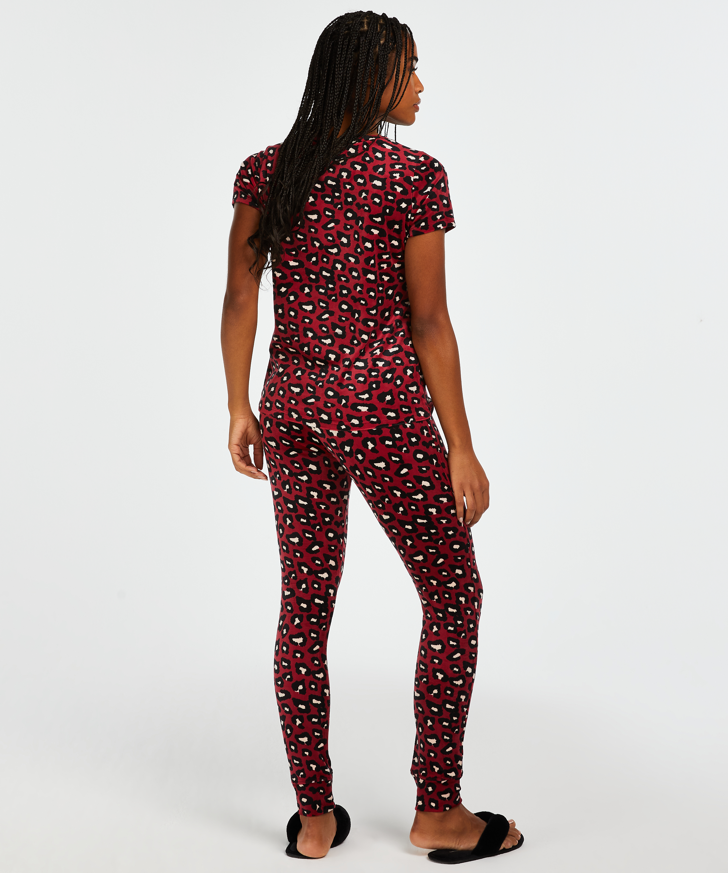 Top Velours, Rouge, main