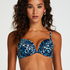 Voorgevormde beugel bikinitop Leo, Blauw