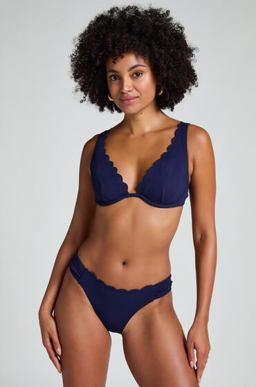 Hunkemöller Rio Bikinibroekje Scallop Blauw
