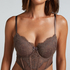Soutien-gorge à armatures préformé longline Arabella, Brun