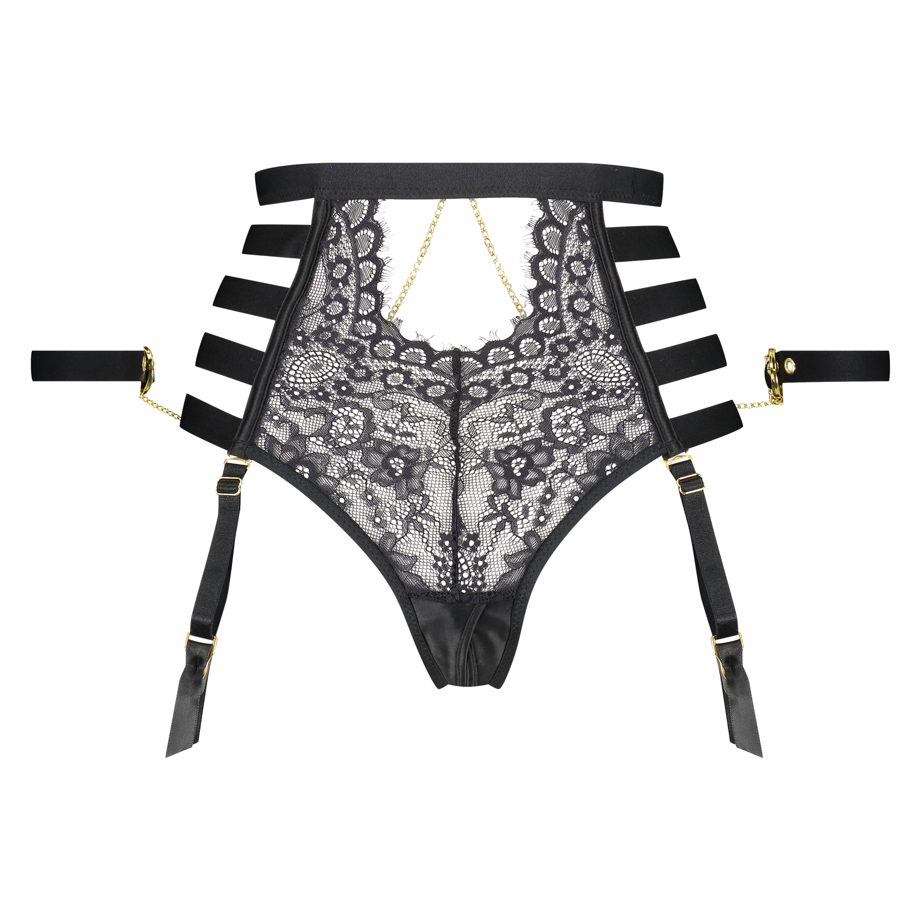 Hoge string Honey, Zwart, main