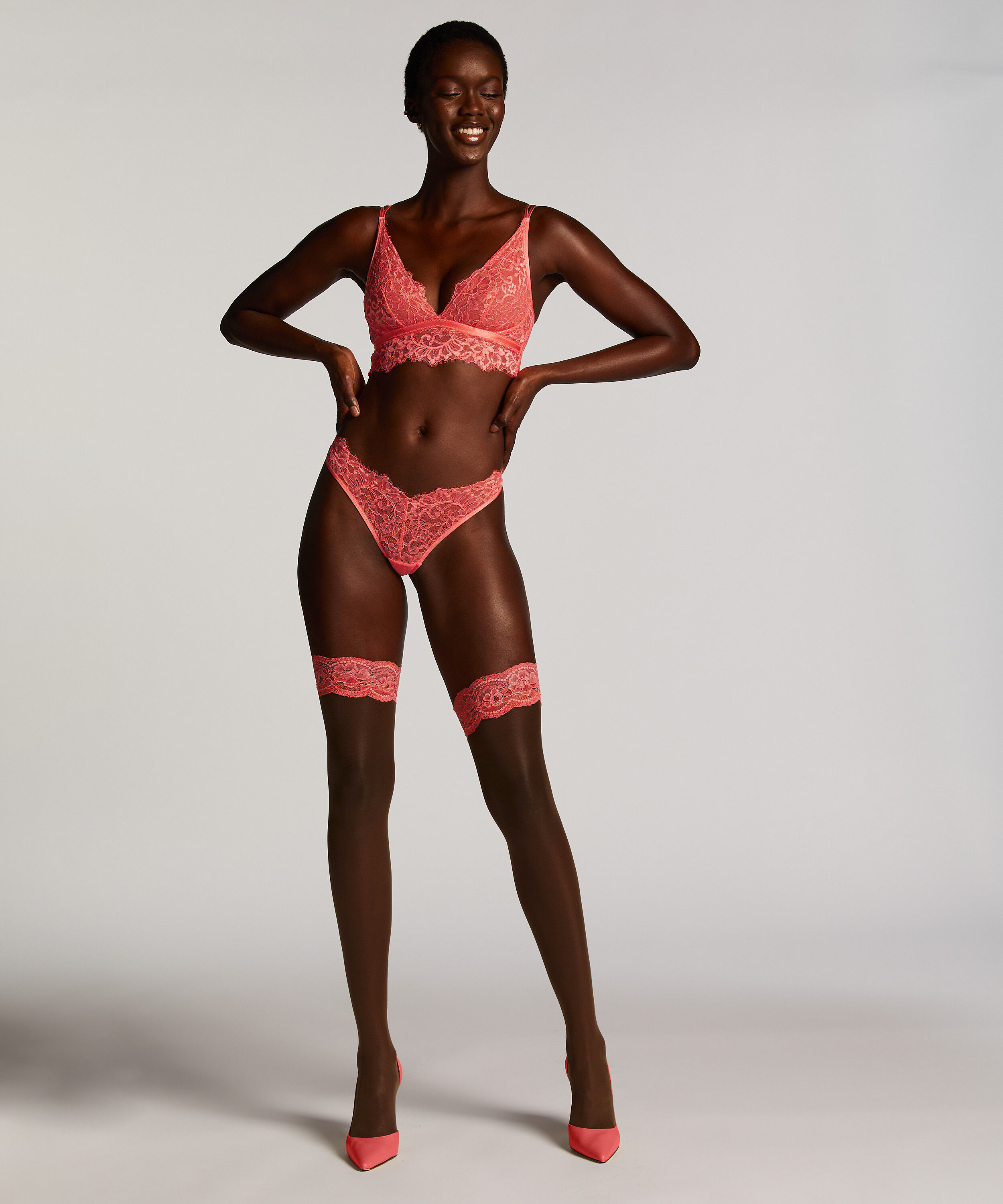 Stay-ups 15 Denier Kant, Roze