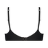 Soutien-gorge &agrave; armatures pr&eacute;form&eacute; en maille, Noir