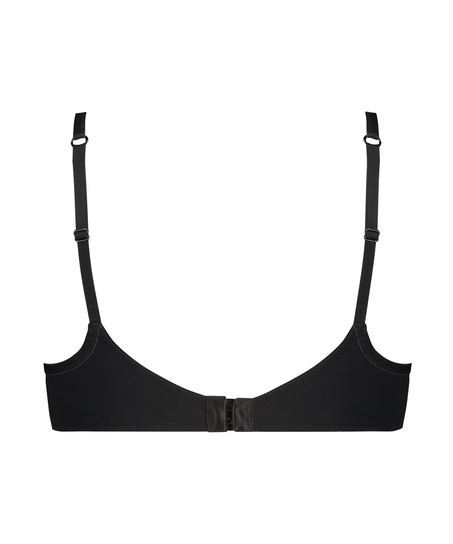 Soutien-gorge &agrave; armatures pr&eacute;form&eacute; en maille, Noir