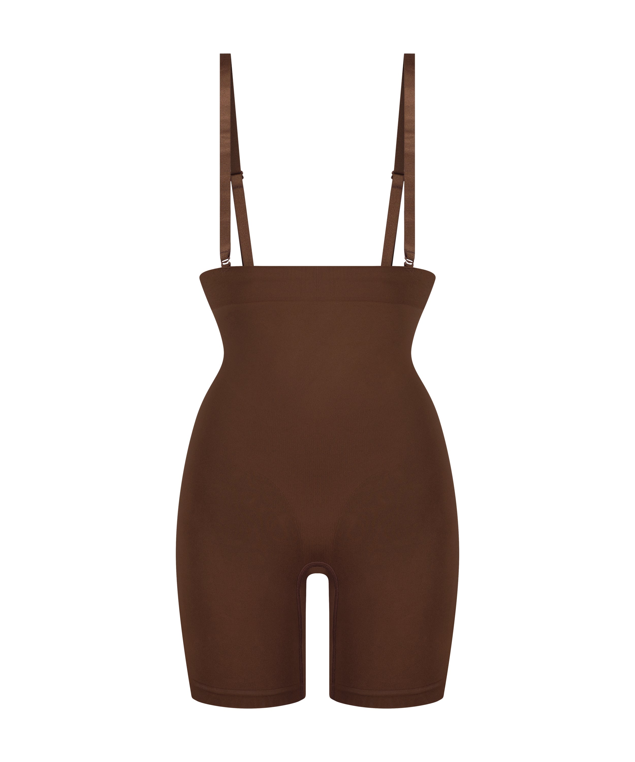 Gaine sans coutures pour les cuisses, Brun, main