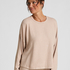 Pyjama top lange mouwen jersey, Beige