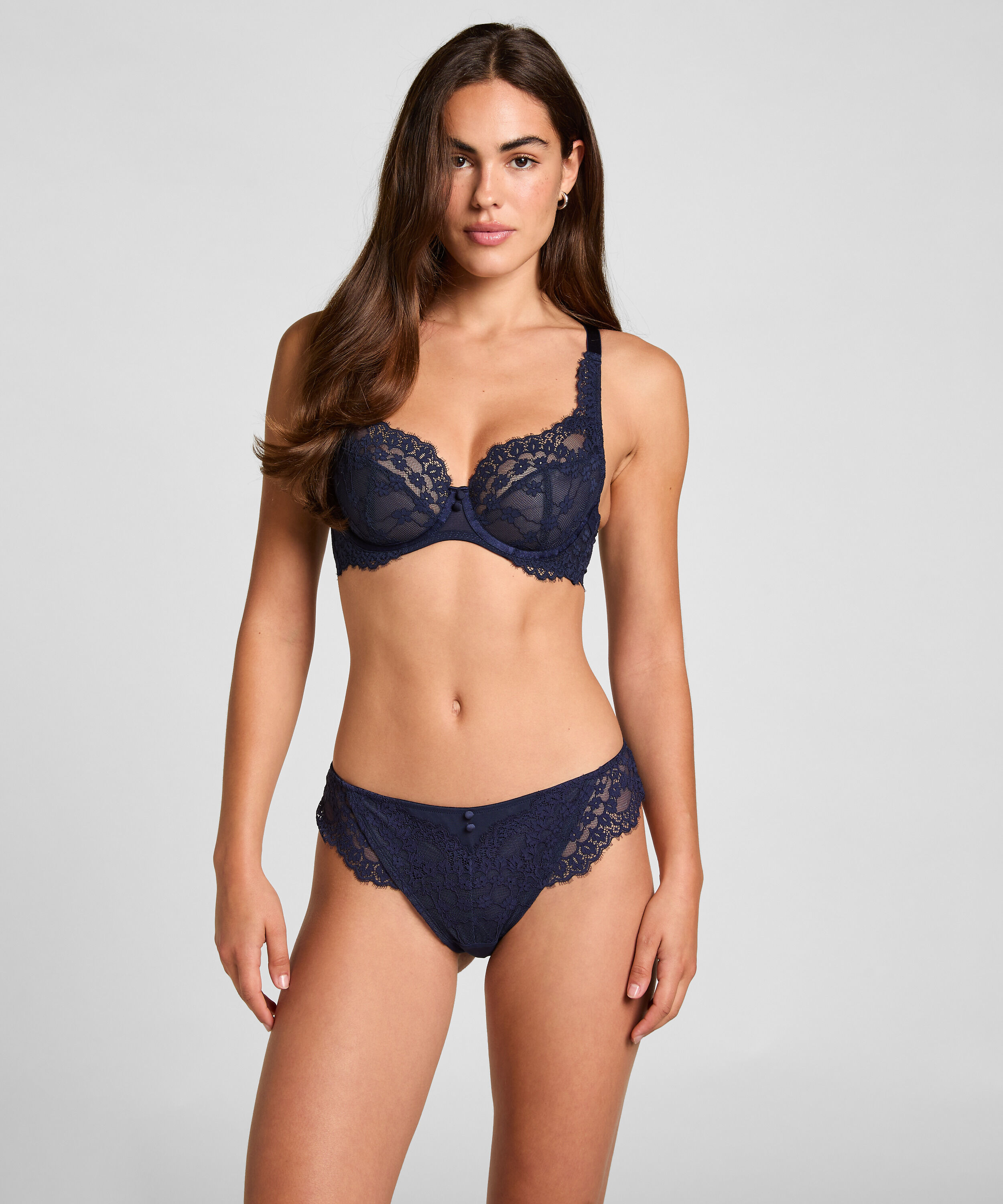 Slip brésilien Daisy, Bleu