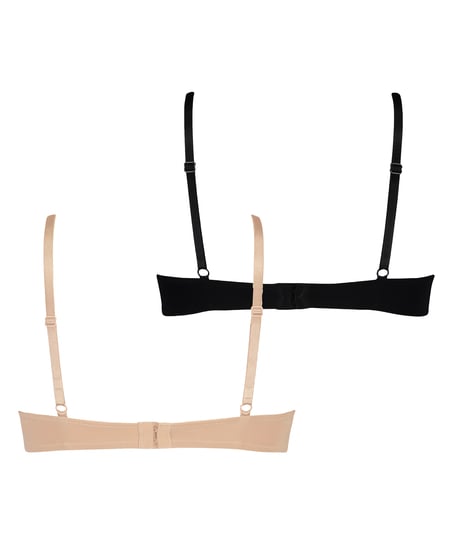Lot de 2 Soutiens-gorge &agrave; armatures pr&eacute;form&eacute;s, Beige