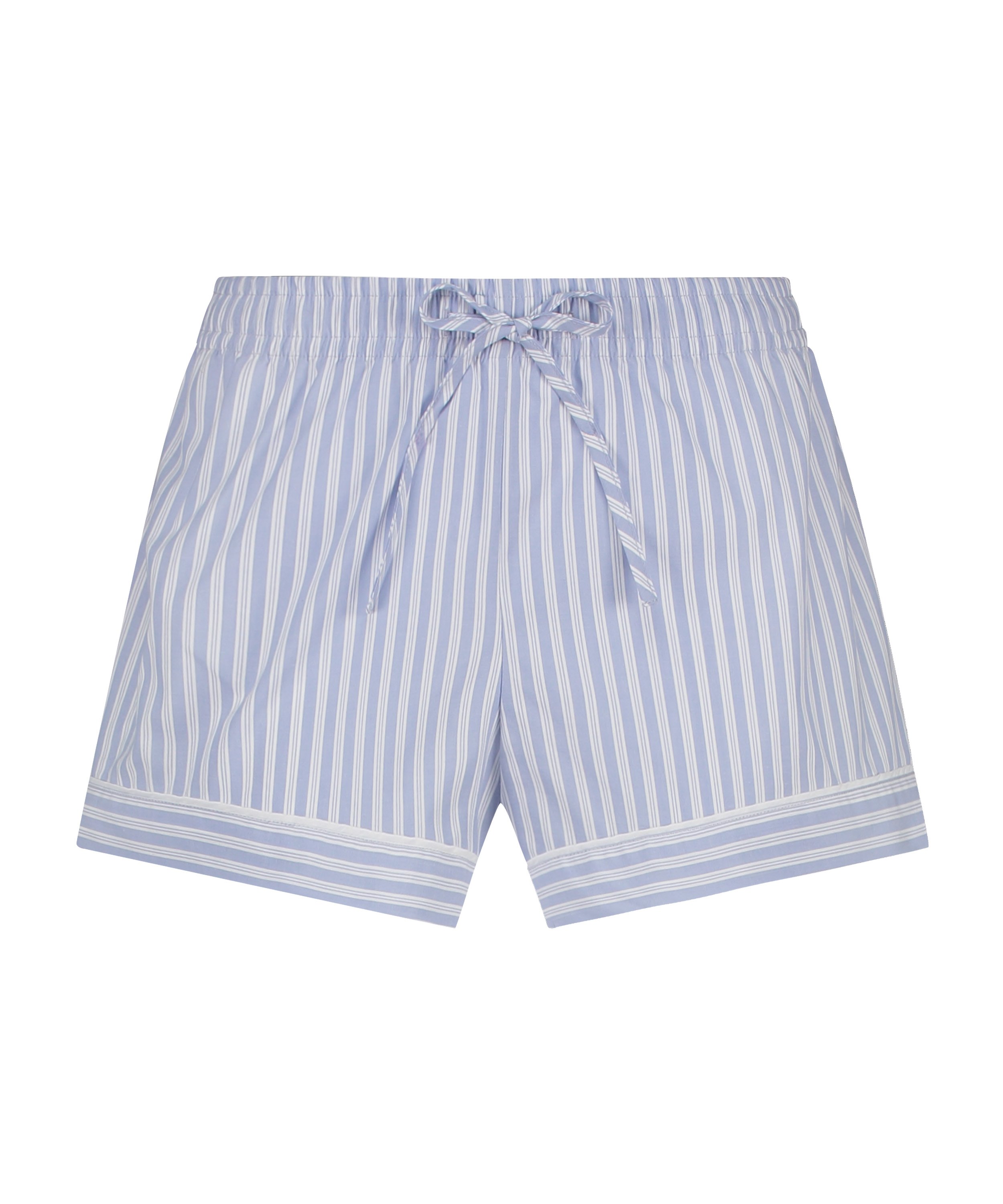 Short Coton, Bleu, main