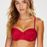 Voorgevormde push-up beugel bikinitop Lola, Rood