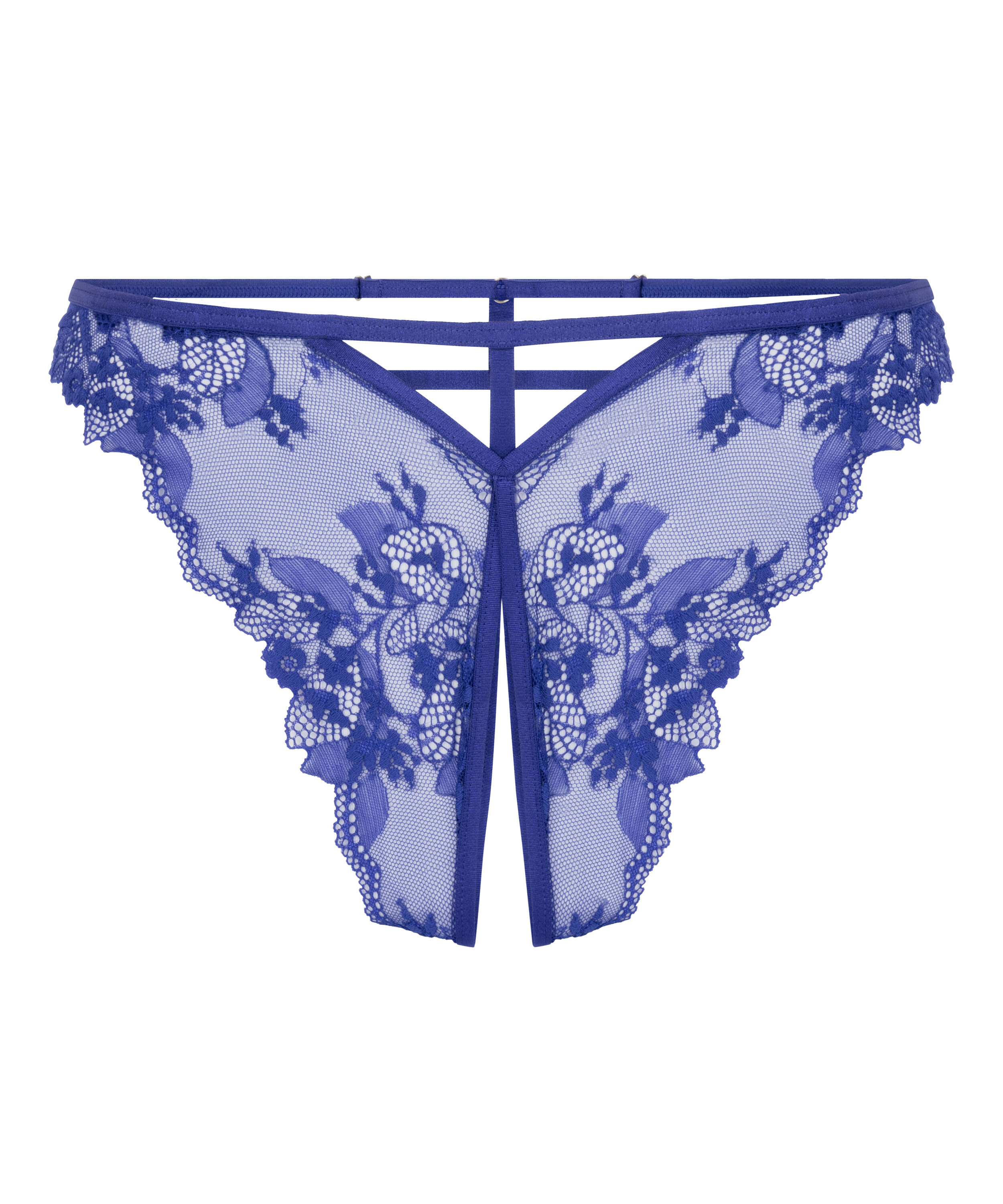 Culotte br&eacute;silienne fendue &agrave; l'entrejambe Amari, Bleu