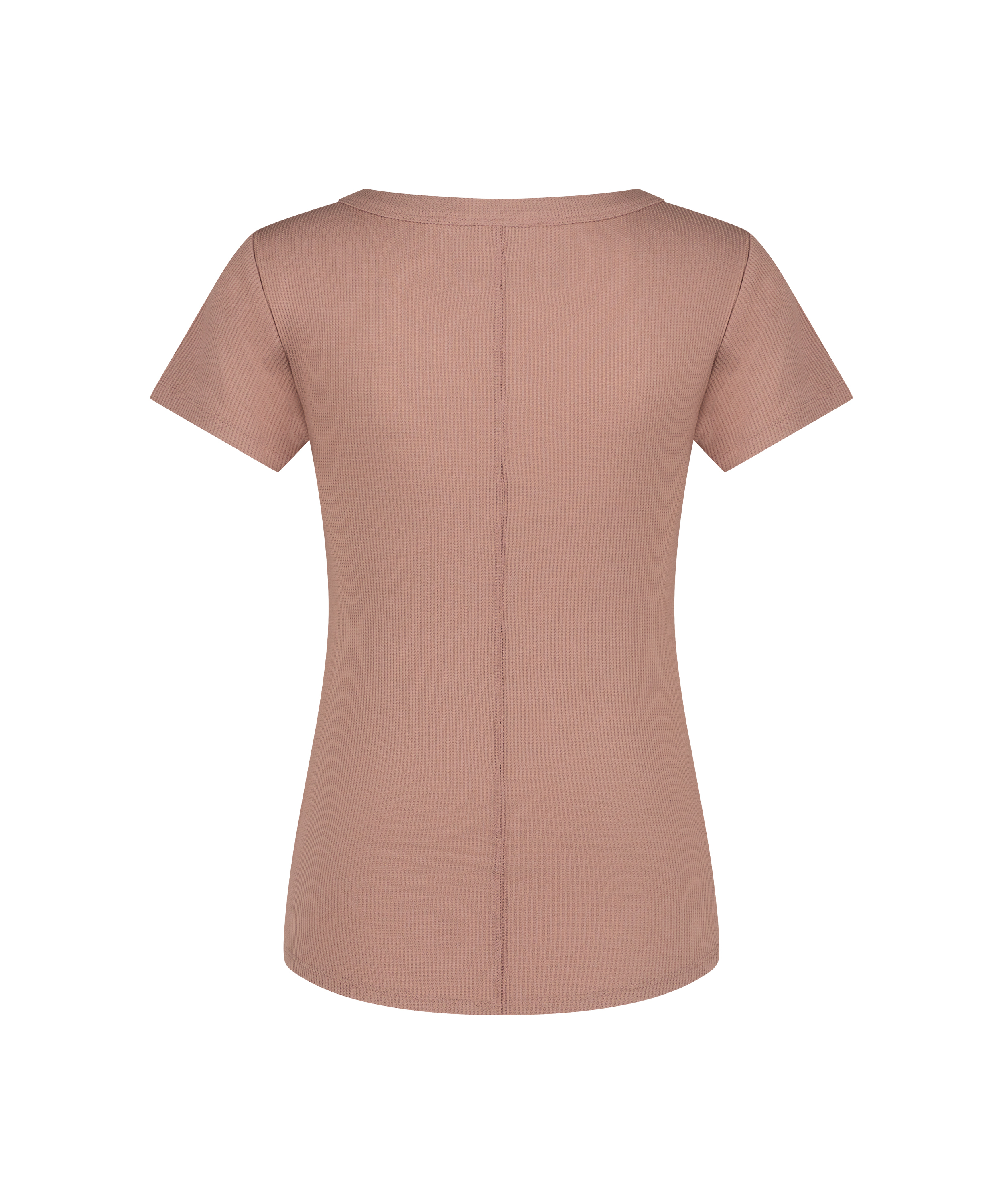 Pyjama top Henley, Bruin, main