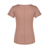 Pyjama top Henley, Bruin