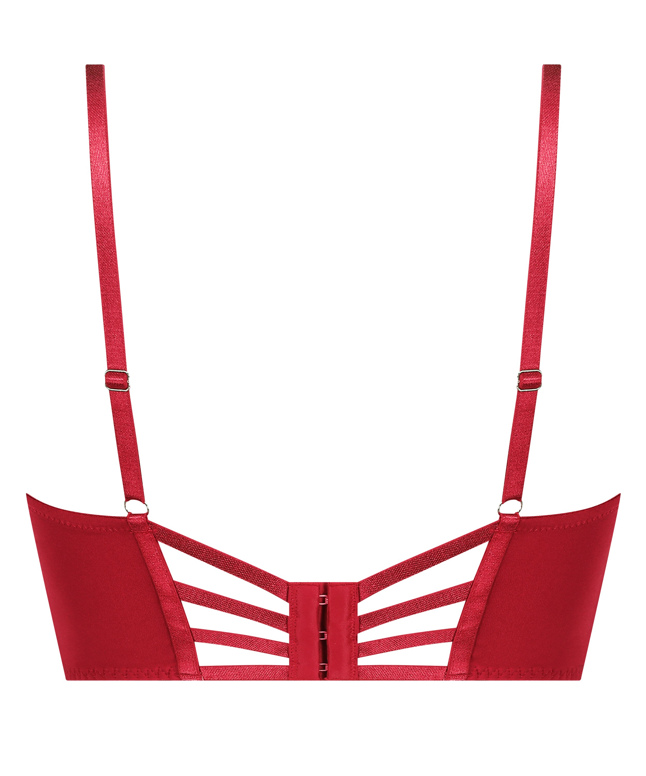 Soutien-gorge à armatures longline push-up préformé Charlotta, Rouge, main