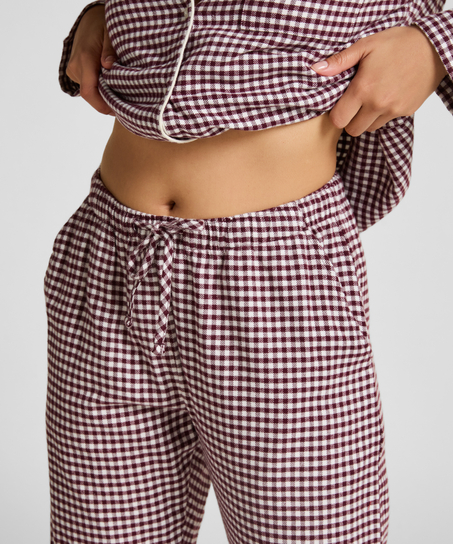 Pyjamabroek Flannel, Paars