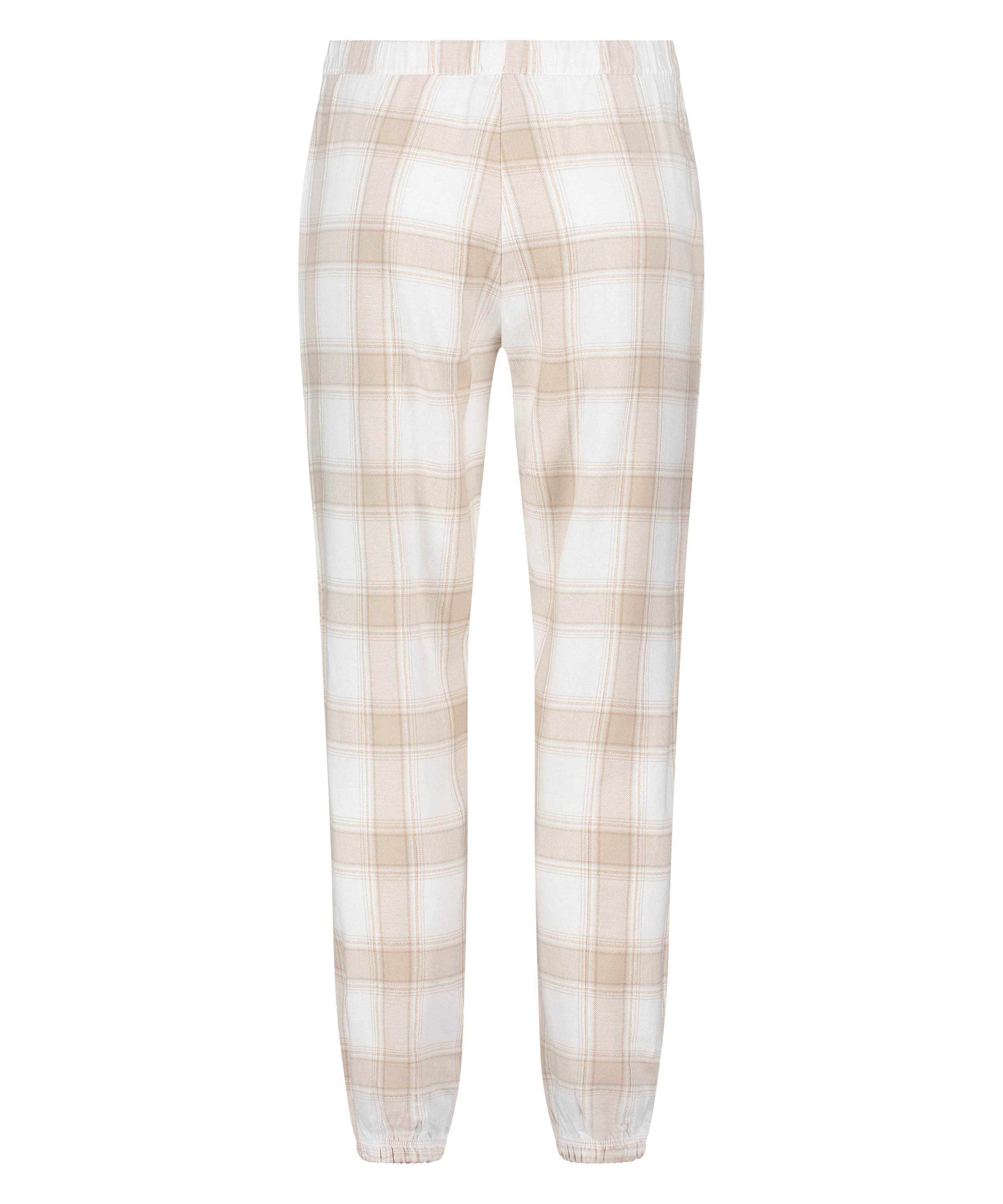 Pyjamabroek Flannel, Beige, main