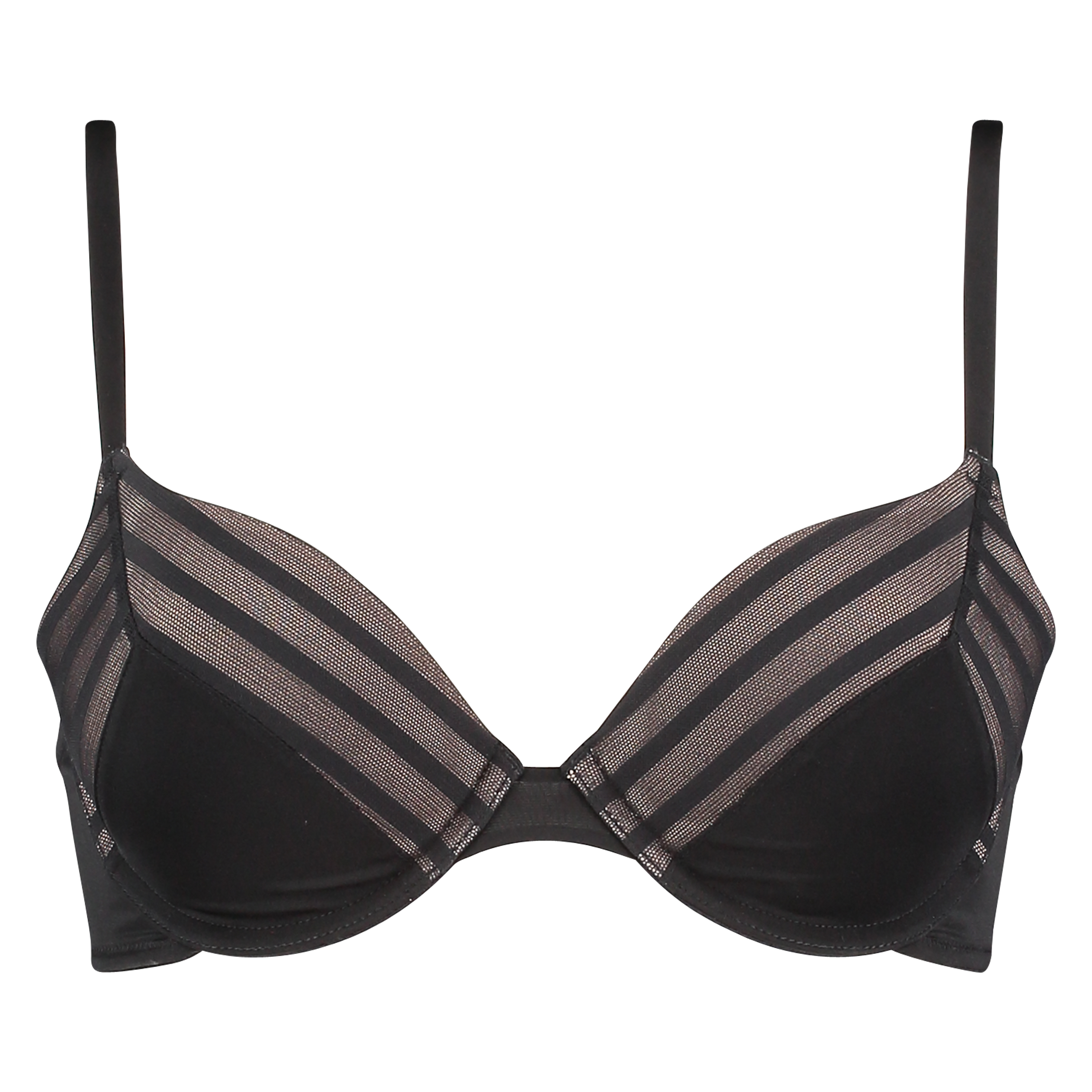 Soutien-gorge &agrave; armatures pr&eacute;form&eacute; Sheile stripe, Noir, main